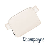 Matte Neutral Nylon Belt Bag