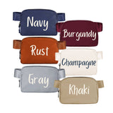 Matte Neutral Nylon Belt Bag