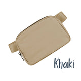 Matte Neutral Nylon Belt Bag