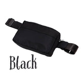 Matte Solid Color Belt Bag