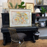 Floral Watercolor Landscape Painting