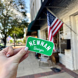 Newnan, Georgia Retro Tourist Vinyl Decal