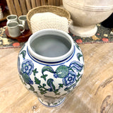 Blue and White Porcelain Ginger Jar