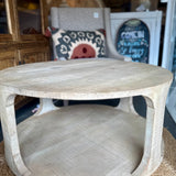 Laci Wooden Round Coffee Table
