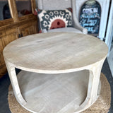 Laci Wooden Round Coffee Table