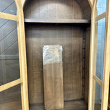 Light Oak Armoire Arch Cabinet