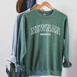 Newnan Mercantile Varsity Letter Spirit Sweatshirt | Heather Green