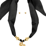 Scarf Bulldog Necklace: Multiple Colors