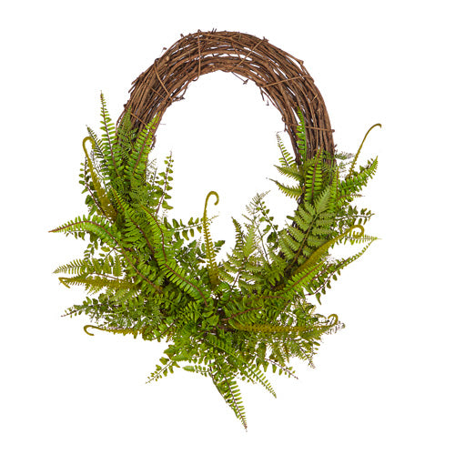 Oval Fern Wreath