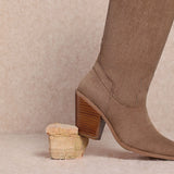 Classy Suede Western Women's Boots