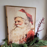 Vintage Santa Framed Canvas