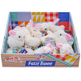 Farm Fresh White Fuzzy Bunny Wind Up
