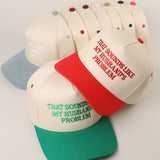 That Sounds Like My Husband's Problem Trucker Hat | Black