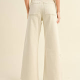 Straight Wide Leg Pants with Front Pockets