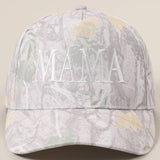 MAMA Letter Embroidery Real Tree Camo Baseball Cap
