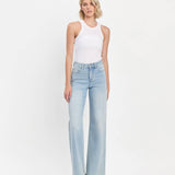 Alexa High Rise Full Length Wide Leg Jeans