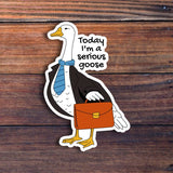 Serious Goose Sticker