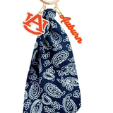 Auburn Tigers Logo Bandana Bag Charm