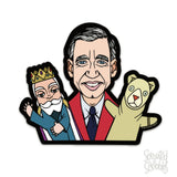 Fred Rogers Sticker | Puppets | Waterproof Vinyl Decal