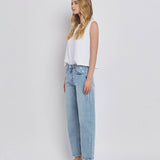 Sauve High Rise Barrel Leg Jeans