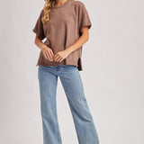 Crew Neck Knit T-shirt