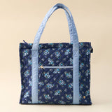 Quilted Tote Bag | Endless Daydream Navy
