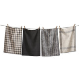 Canyon Woven Dishtowel Black Cotton