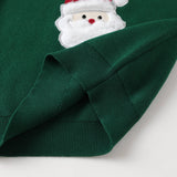 Green Santa Christmas Sweater