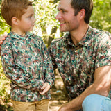 Boys Classic Camo Performance Hooded Shirt: Multi-Color