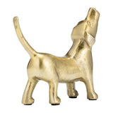 Gold Metal Howling Dog