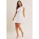 Celebration Ready Crinkled Fit and Flare Mini Dress