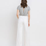 High Rise Wide Leg Jeans | Optic White