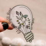 Let Your Light Shine Clear Sticker