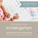 Cutie Mats 30 Pk: Tracers Letters/Numbers/Shapes