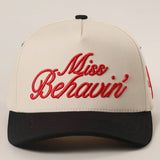 Miss Behavin' Embroidered Trucker Hat