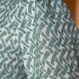 Lana Ruffled High Neck Abstract Printed Blouse