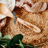 Newnan Georgia Olive Wood Serving Spoon & Towel Gift Set