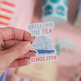 Spilling The Tea Decal Sticker