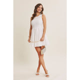 Celebration Ready Crinkled Fit and Flare Mini Dress