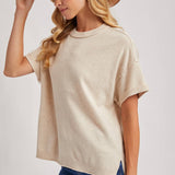 Crew Neck Knit T-shirt