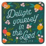 Magnet Teal Lemons Delight Yourself Ps. 37:4