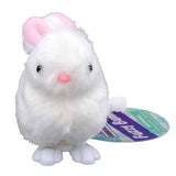 Farm Fresh White Fuzzy Bunny Wind Up