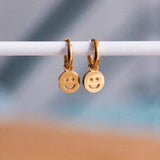 Smiley Gold Earrings