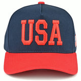 USA on Two Tone Trucker Hat