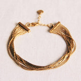 Stainless steel multi-layer bracelet - gold