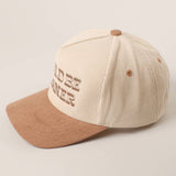 COULD BE MEANER Embroidered Corduroy Trucker Hat