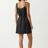 Flower Petal Linen Mini Dress: Multiple Colors