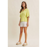 All-Day Comfort Stretchy Cotton Shorts: Off White