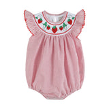 Strawberry Smocked Romper