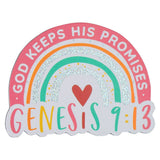 Magnet Rainbow God Keeps His Promises Gen. 9:13